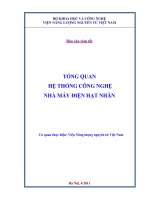 Tổng quan hệ thống công nghệ nhà máy điện hạt nhân