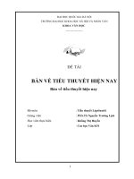 Bàn về tiểu thuyết hiện nay