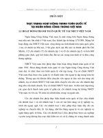 Thực trạng thanh toán quốc tế tại Ngân Hàng Công Thương Việt Nam