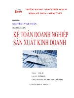 Kế toán doanh nghiệp sản xuất Việt Nam