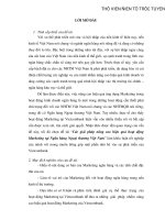 Các giải pháp nâng cao hiệu quả hoạt động marketing tại ngân hàng Ngoại thương Việt Nam