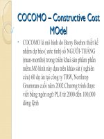 Cocomo - constructive cost Model