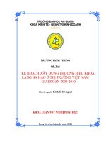 Hoàn thiện hệ thống báo cáo kế toán trách nhiệm cho Xí nghiệp 7 trực thuộc Công ty Agifish