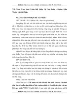 Việt Nam Trong Quá Trình Hội Nhập Và Phát Triển - Những Mâu Thuẫn Và Giải Pháp