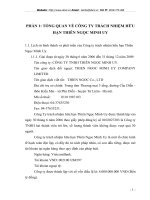 THỰC TRẠNG TỔ CHỨC BỘ MÁY KẾ TOÁN VÀ HỆ THỐNG KẾ TOÁN TẠI CÔNG TY TRÁCH NHIỆM HỮU HẠN THIÊN NGỌC MINH UY