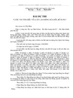 Bài dự thi Cuộc thi tìm hiểu về luật lao động sửa đổi, bổ sung