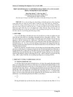 thiết kế hình dạng và mô phỏng hoạt động của cơ cấu dẫn động với độ phân giải MICRON