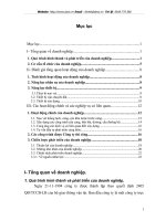 Doanh nghiệp-các hoạt động kinh doanh của doanh nghiệp