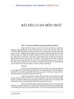 Vai trò của thuế đối với ngân sách nhà nước