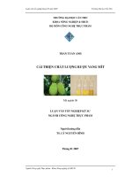 CẢI THIỆN CHẤT LƯỢNG RƯỢU VANG MÍT