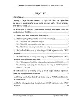 Hoàn thiện công tác quản lý dự án tại Công ty Trách nhiệm hữu hạn một thành viên Công nghiệp tàu thuỷ Cái Lân