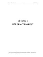 Chương 3 kết quả và thảo luận. Phân định danh Salmonnella từ thwucj phẩm thuỷ sản bằng phương pháp nuôi  cấy sinh hoá , miễn dịch