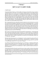 kết luận và kiến nghị xử lý nước thải bệnh viện