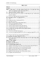 Nghiên cứu tính chất, cấu trúc và cách chế tạo hỗn hợp polyme PVC EVA