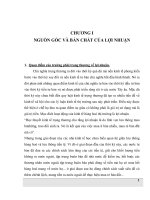 NGUỒN GỐC VÀ BẢN CHẤT CỦA LỢI NHUẬN