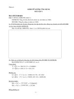 KINH TẾ LƯỢNG ỨNG DỤNG