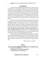 Đầu tư với sự tăng trưởng và chuyển dịch cơ cấu kinh tế theo ngành theo hướng CNH_HĐH ở Việt Nam