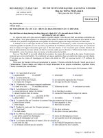 ĐỀ THI TUYỂN SINH ĐẠI HỌC, CAO ĐẲNG NĂM 2008