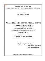 Phạm trù nội động/ ngoại động trong tiếng Việt( so sánh với tiếng Anh)