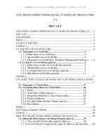 Xây dựng chương trình quản lý nhân sự trong công ty