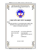 PHƯƠNG HƯỚNG VÀ GIẢI PHÁP PHÁT TRIỂN THỊ TRƯỜNG XUẤT KHẨU HÀNG DỆT MAY CỦA  CÔNG TY CỔ PHẦN MAY BTM