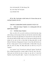 Một số giải pháp và định hướng cho Vietrans tham gia vào  chuỗi giá trị logistics toàn cầu