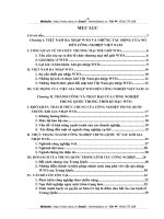 VIỆT NAM RA NHẬP WTO VÀ NHỮNG TÁC ĐỘNG CỦA NÓ ĐẾN CÔNG NGHIỆP VIỆT NAM