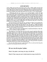 Một số giải pháp marketing nhằm mở rộng thị trường của công ty bia Hà Nội