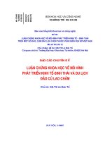 238 Luận chứng khoa học về mô hình phát triển kinh tế - sinh thái và du lịch đảo Cù Lao Chàm