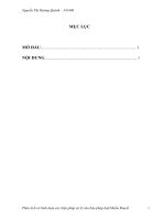 Phân tích và bình luận các biện pháp xử lý văn bản pháp luật khiếm khuyết