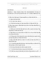 Hoàn thiện công tác thẩm định dự án đầu tư ngành xây lắp tại Ngân hàng Đầu tư và Phát triển Hà Tây