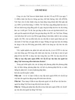 Đầu tư FDI với vấn đề tạo việc làm cho người lao động việt nam