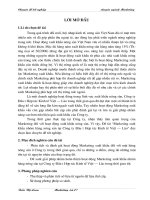 145 Marketing xuất khẩu nhóm hàng nông sản tại Công ty Đầu tư hợp tác Kinh tế Việt - Lào