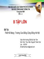 Thiết kế mạng trường cao đẳng cộng đồng hà nội