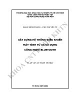 xây dựng hệ thống điều khiển máy tính từ xa sử dụng công nghệ Bluetooth
