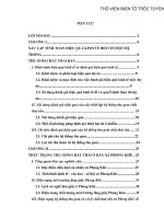 hiệu quả kinh tế đối với việc thu gom rác thải