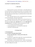 Lược thuật Từ và nhận diện từ tiếng Việt