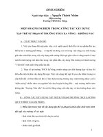 MỘT SỐ KINH NGHIỆM TRONG CÔNG TÁC XÂY DỰNG  TẬP THỂ SƯ PHẠM Ở TRƯỜNG THCS EA YÔNG – KRÔNG PẮC