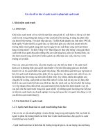 Các vấn đề cơ bản về cạnh tranh và pháp luật cạnh tranh