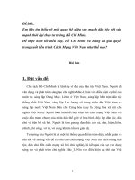 mối quan hệ giữa sức mạnh dân tộc với sức mạnh thời đại theo tư tưởng Hồ Chí Minh