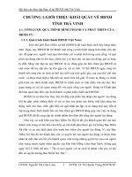 GIỚI THIỆU KHÁI QUÁT VỀ BHXH TỈNH TRÀ VINH