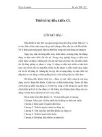 Thiết kế hệ điều khiển CL