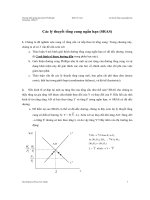 Các lý thuyết tổng cung ngắn hạn (SRAS)