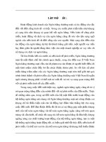 Hoàn thiện nghiệp vụ kế toán cho vay tài chính ngân hàng công thương đống đa Hà Nội