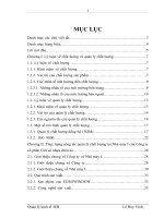 Thực trạng công tác quản lý chất lượng tại Nhà máy I của Công ty cổ phần Cửa sổ nhựa châu âu