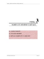 nghiên cứu mô hình và kết quả