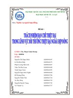 Trách nhiệm hạn chế thiệt hại trong lĩnh vực bồi thường thiệt hại ngoài hợp đồng