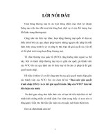 Thoả ước giải quyết tranh chấp (DSU) và cơ chế giải quyết tranh chấp của WTO” làm bài tiều luận của mình