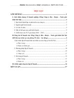 Công tác kế hoạch đào tạo nguồn nhân lực của Tổng công ty Bia - Rượu - Nước giải khát Hà Nội năm 2010