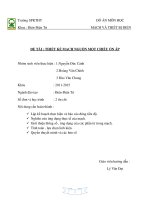 THIẾT KẾ MẠCH NGUỒN MỘT CHIỀU ỔN ÁP